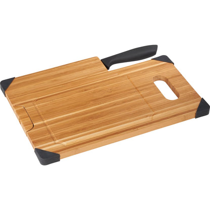 Bamboo Cutting Board with Knife