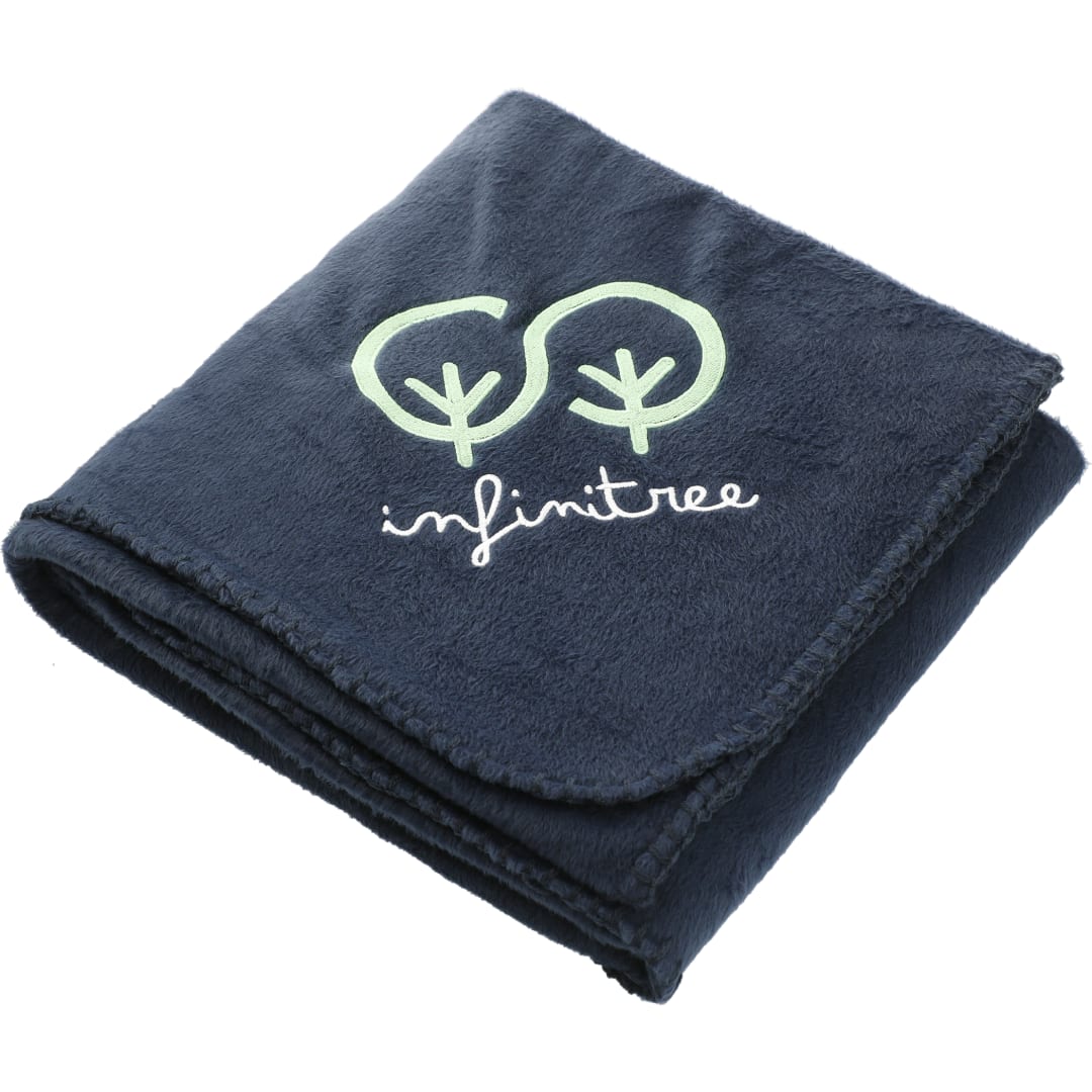 Recycled PET Fleece Blanket with Pouch