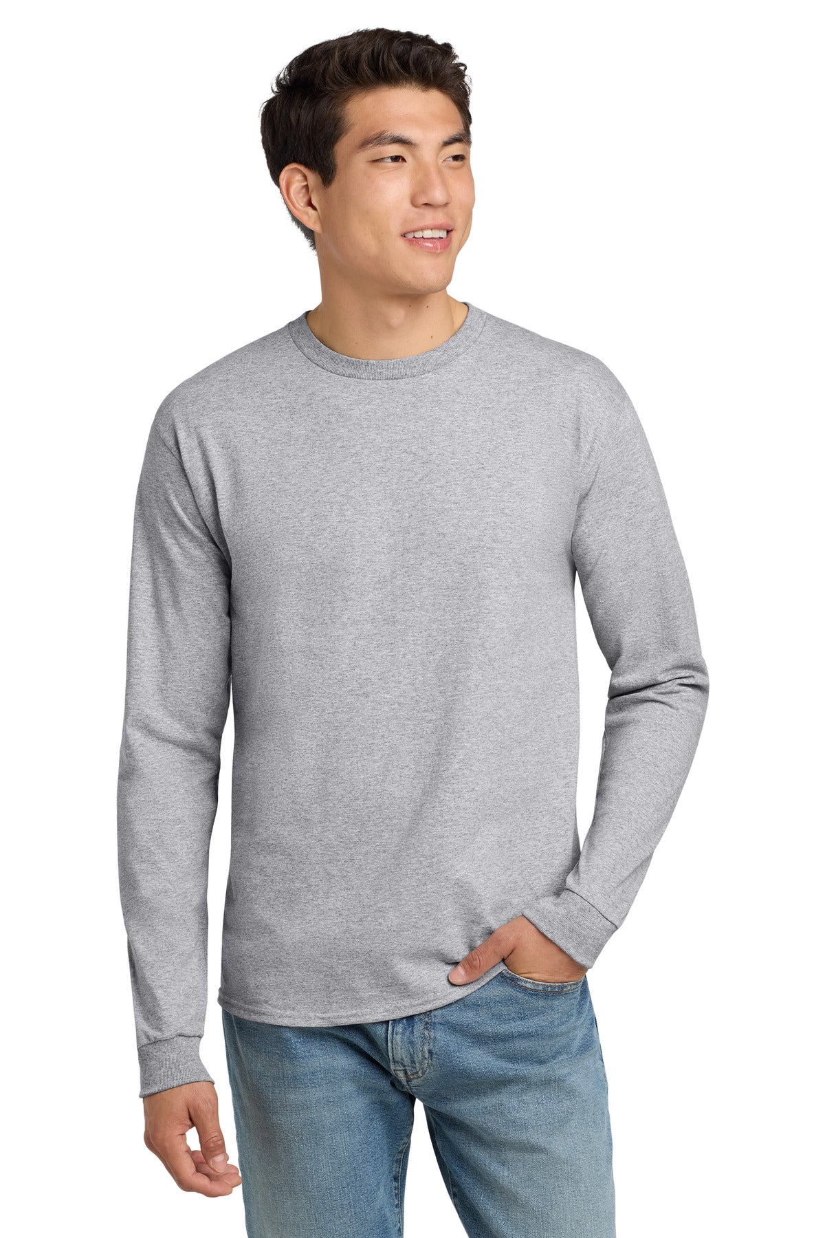 Hanes - Authentic 100% Cotton Long Sleeve T-Shirt