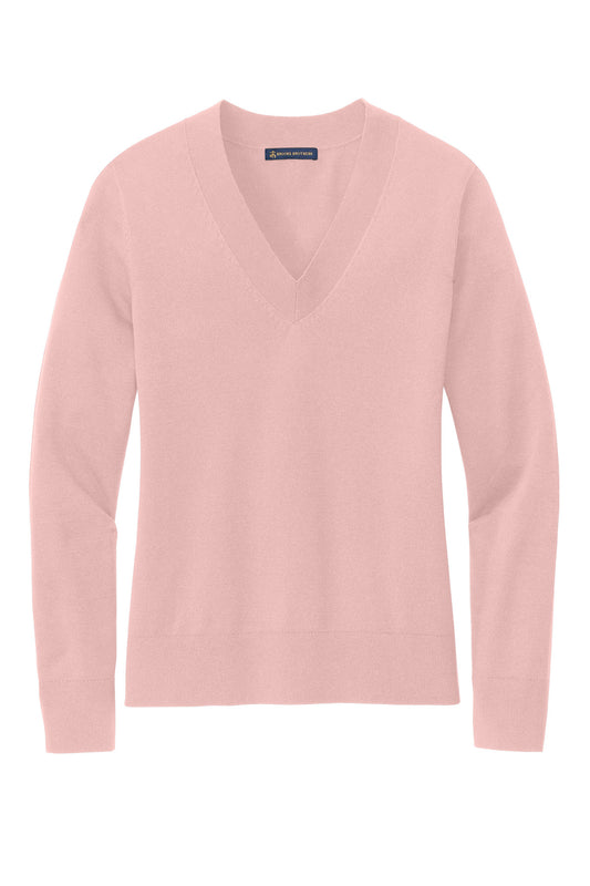 Brooks Brothers Women's Cotton Stretch V-Neck Sweater