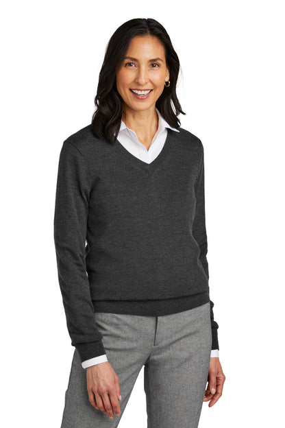 Brooks Brothers Women's Washable Merino V-Neck Sweater