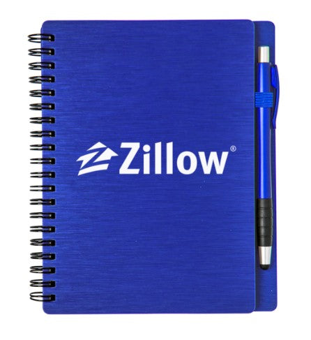 Metallic Notebook Set with Stylus Pen