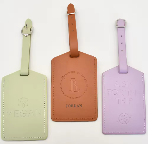 Vegan Leather Luggage Tag