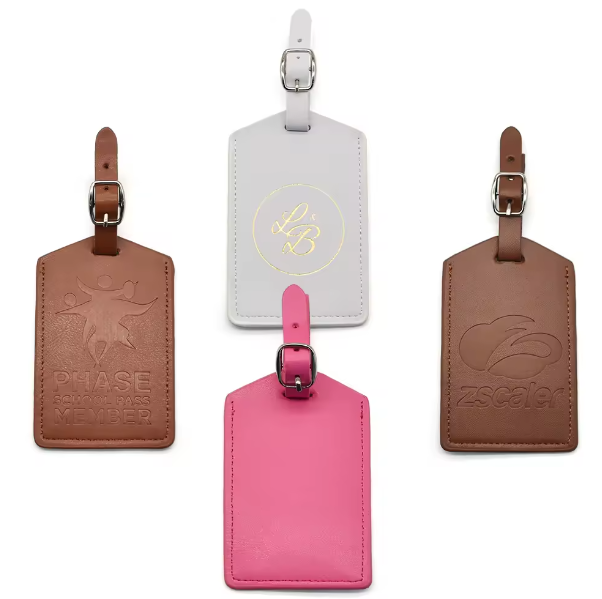 Vegan Leather Luggage Tag