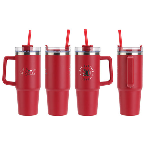 30 oz. Vacuum Insulated Stainless Steel Mug with C Handle