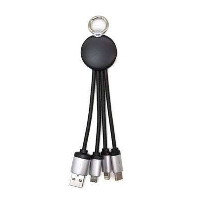 Dangle LED Keychain 4-in-1 USB Cable