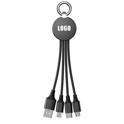 Dangle LED Keychain 4-in-1 USB Cable