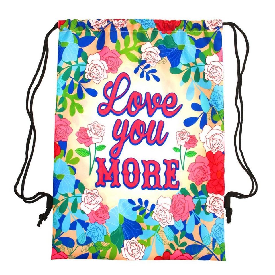 Full Color Sublimated Drawstring Backpack - 12.25x17.25"